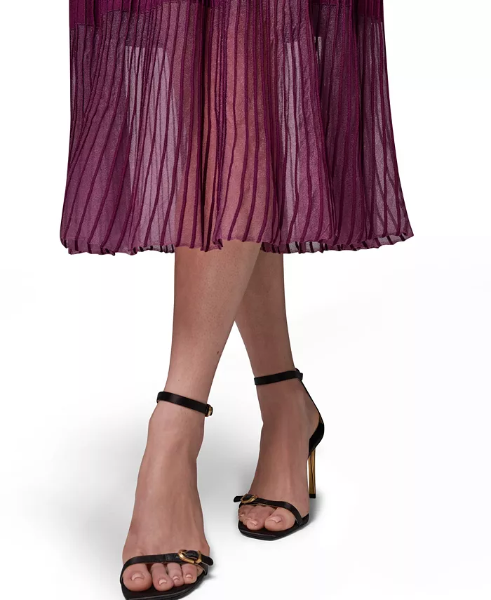 Women's Mock Neck Midi Dress - thumbnail 10