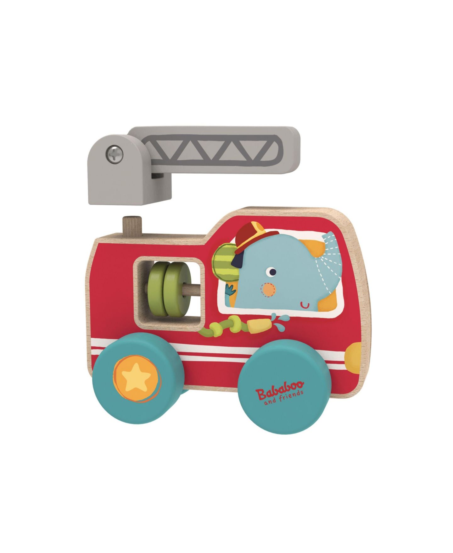 Детская игрушка Bababoo and friends Elephant Lolo Fire Truck My First Car, цвет: Open Miscellaneous — фото 5