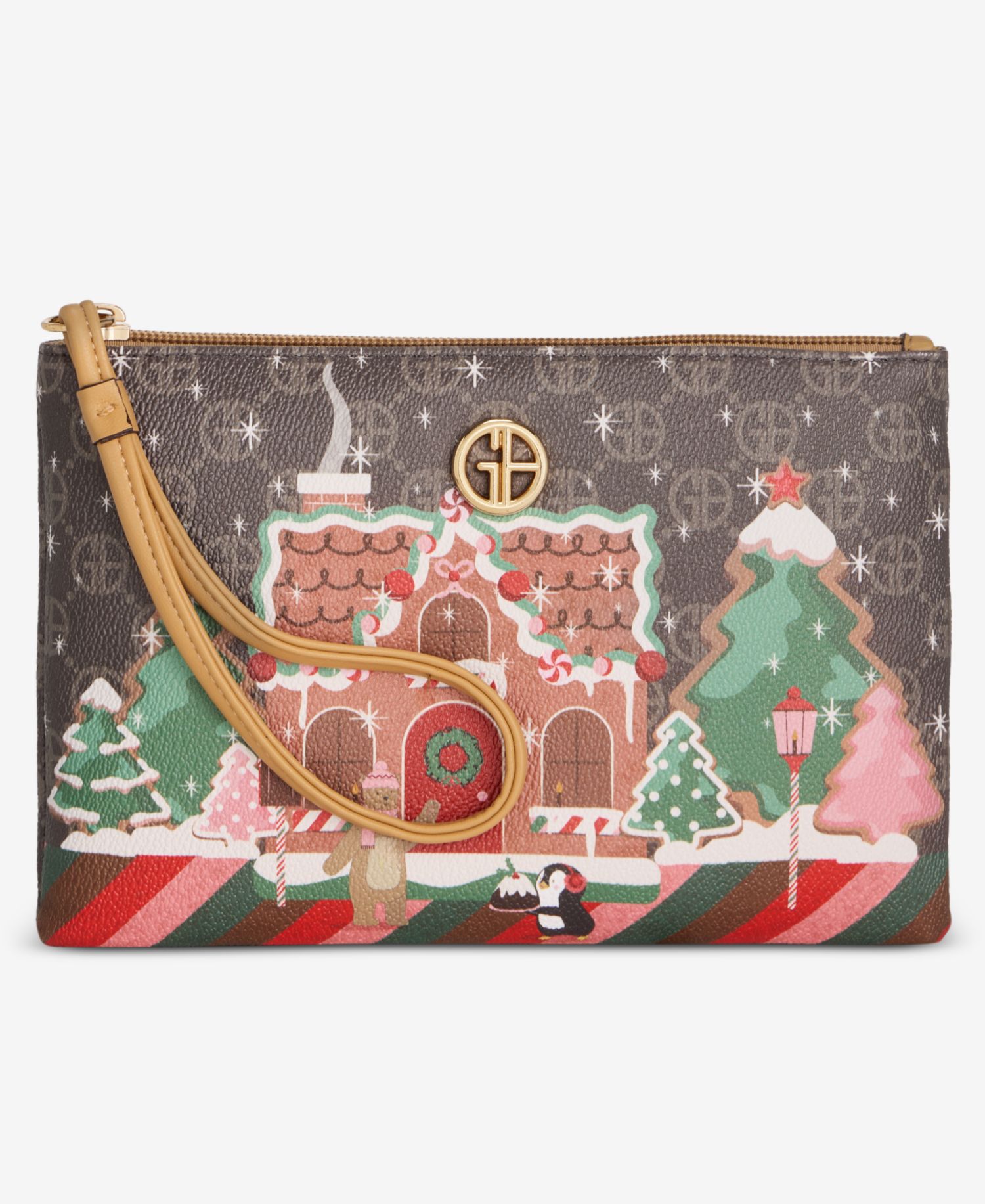 Gingerbread Bears Wristlet