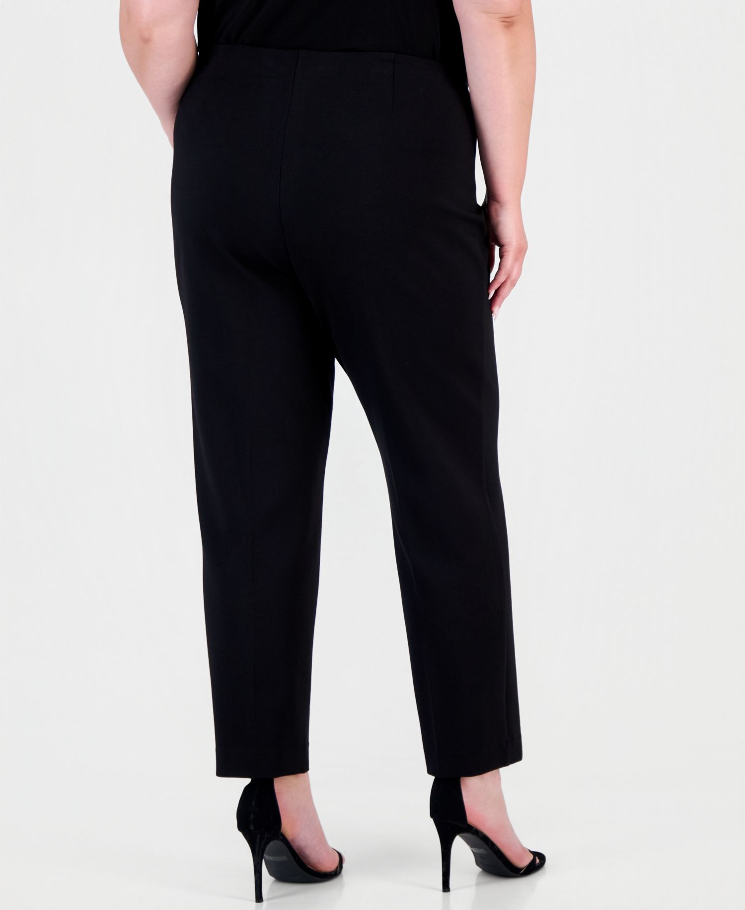 Plus Size Hollywood Slim-Fit Ankle Pants