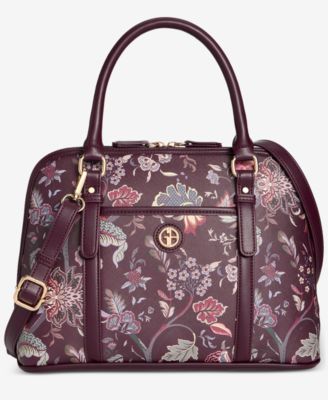 Floral Detailed Dome Satchel