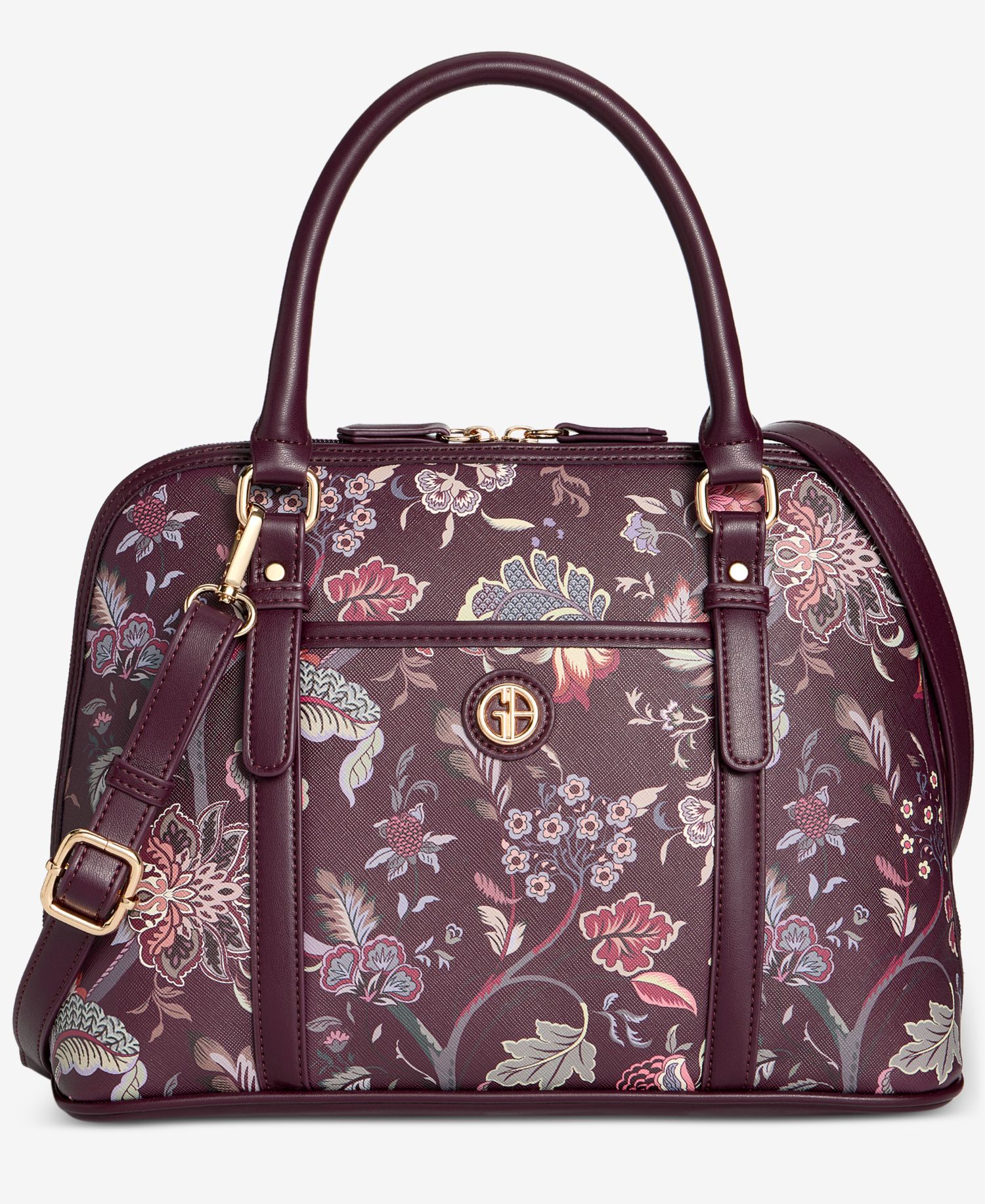 Floral Detailed Dome Satchel