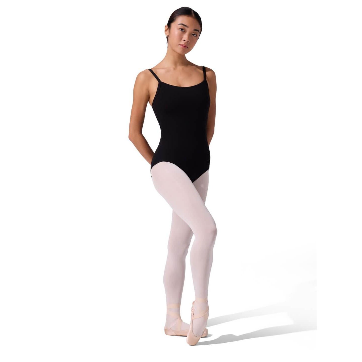 Женский топ Capezio Camisole Leotard w/ BraTek, цвет: Чёрный — фото 4