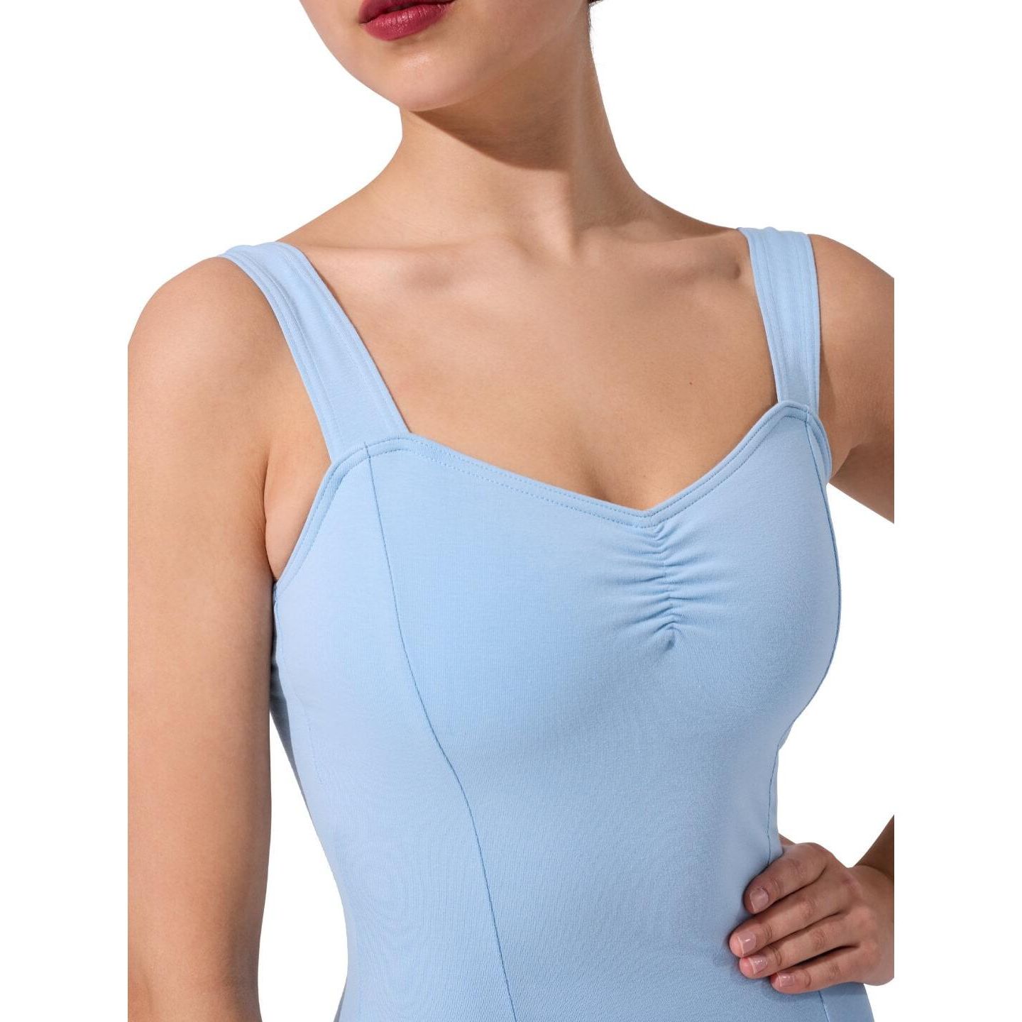 Женский топ Capezio Princess Tank Leotard, цвет: Синий — фото 4