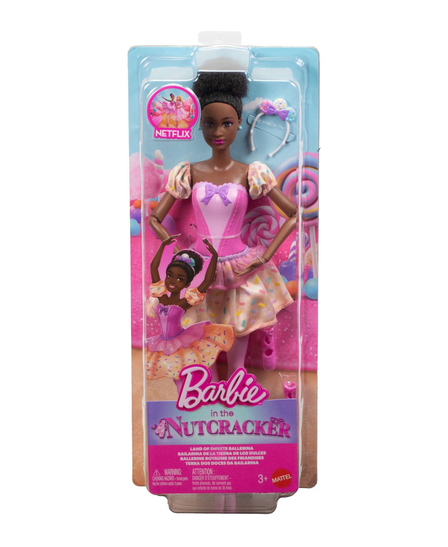 Детская кукла Barbie Land of Sweets 12.75" Ballerina Fashion Doll with Articulated Ankles — фото 2