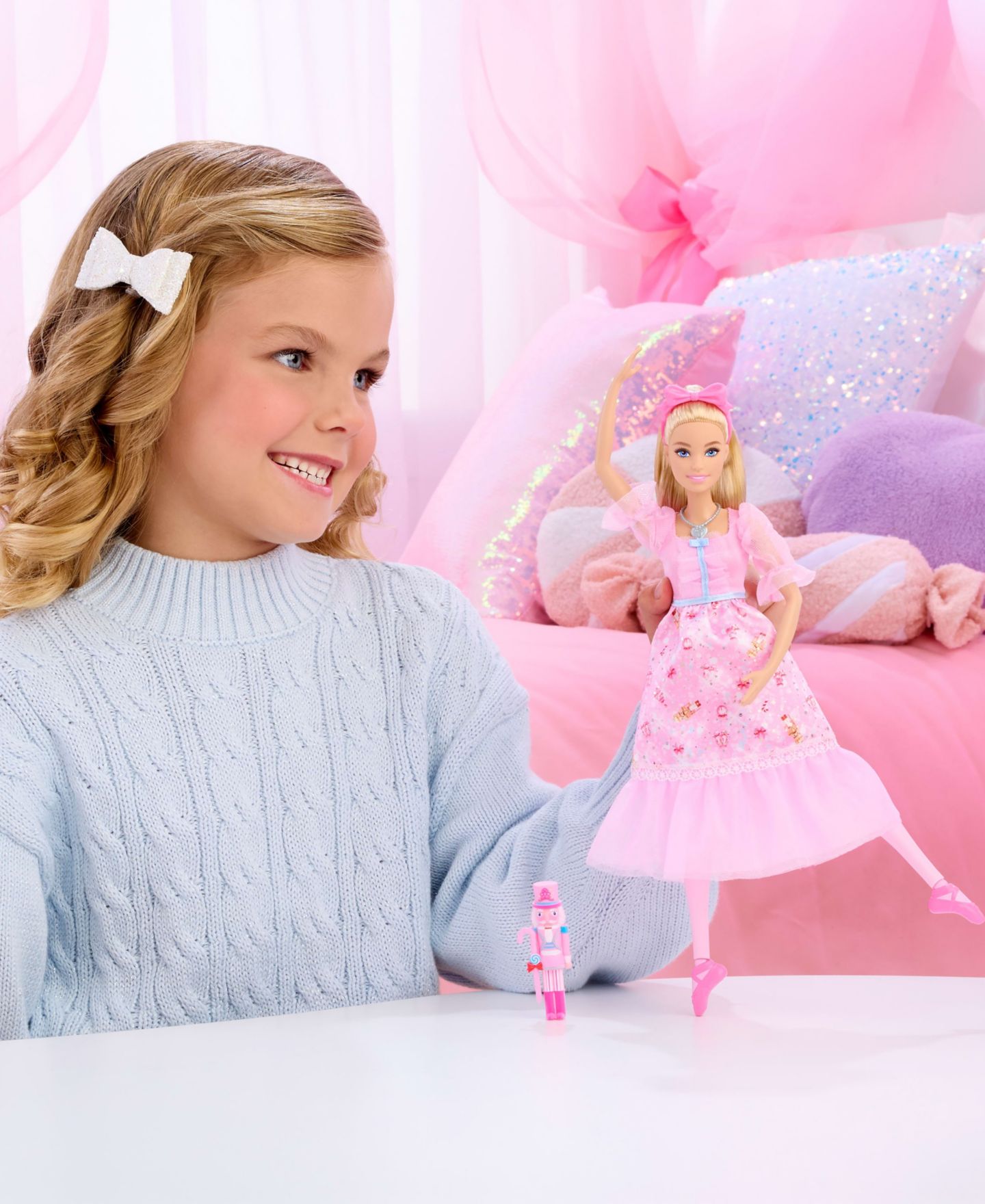 Детская кукла Barbie in the Nutcracker Clara 13" Articulated-Ankle Ballerina Doll — фото 4