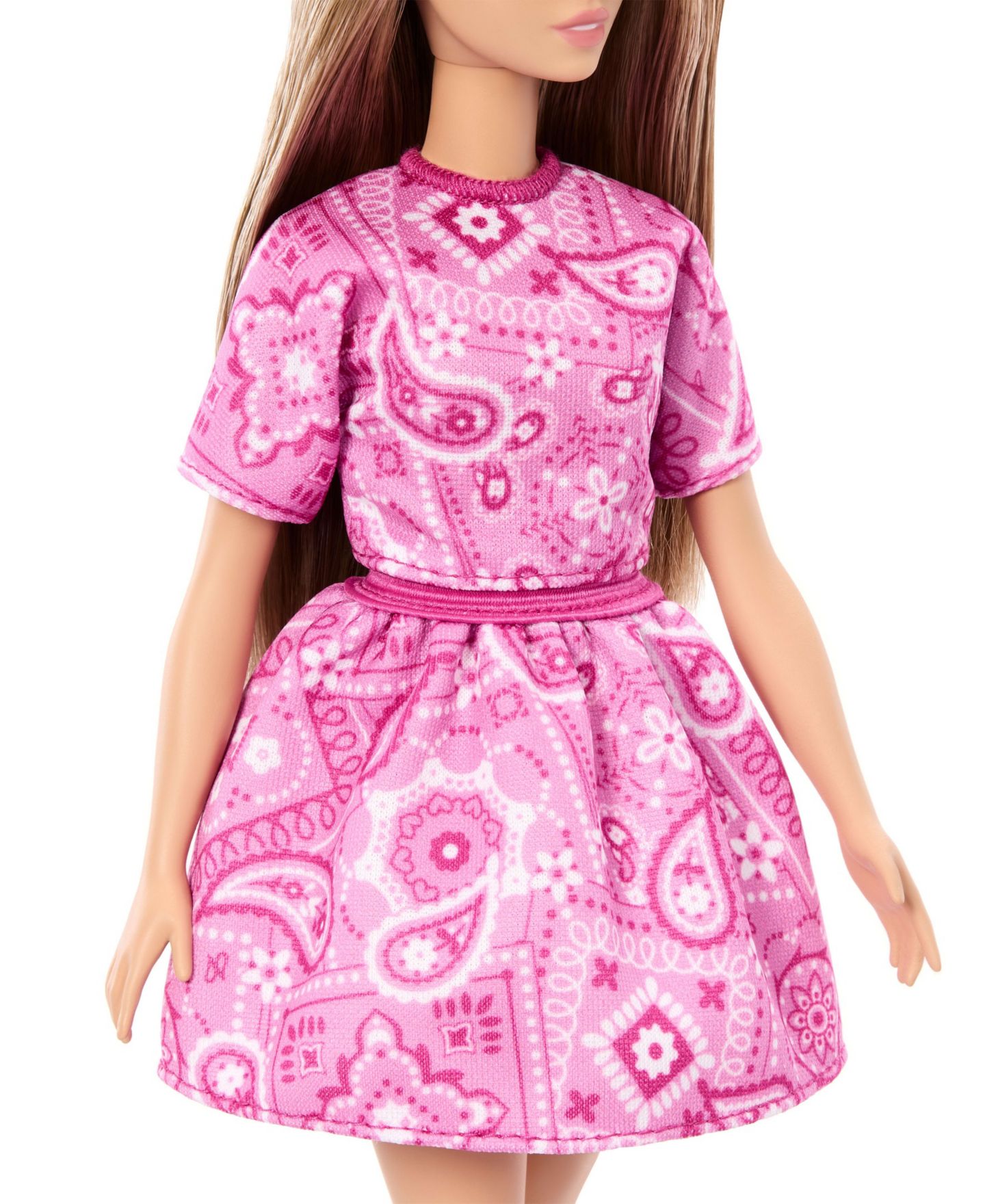 Кукла Barbie Fashionistas #249 12.75 дюйма в платье с бандановым принтом — фото 6