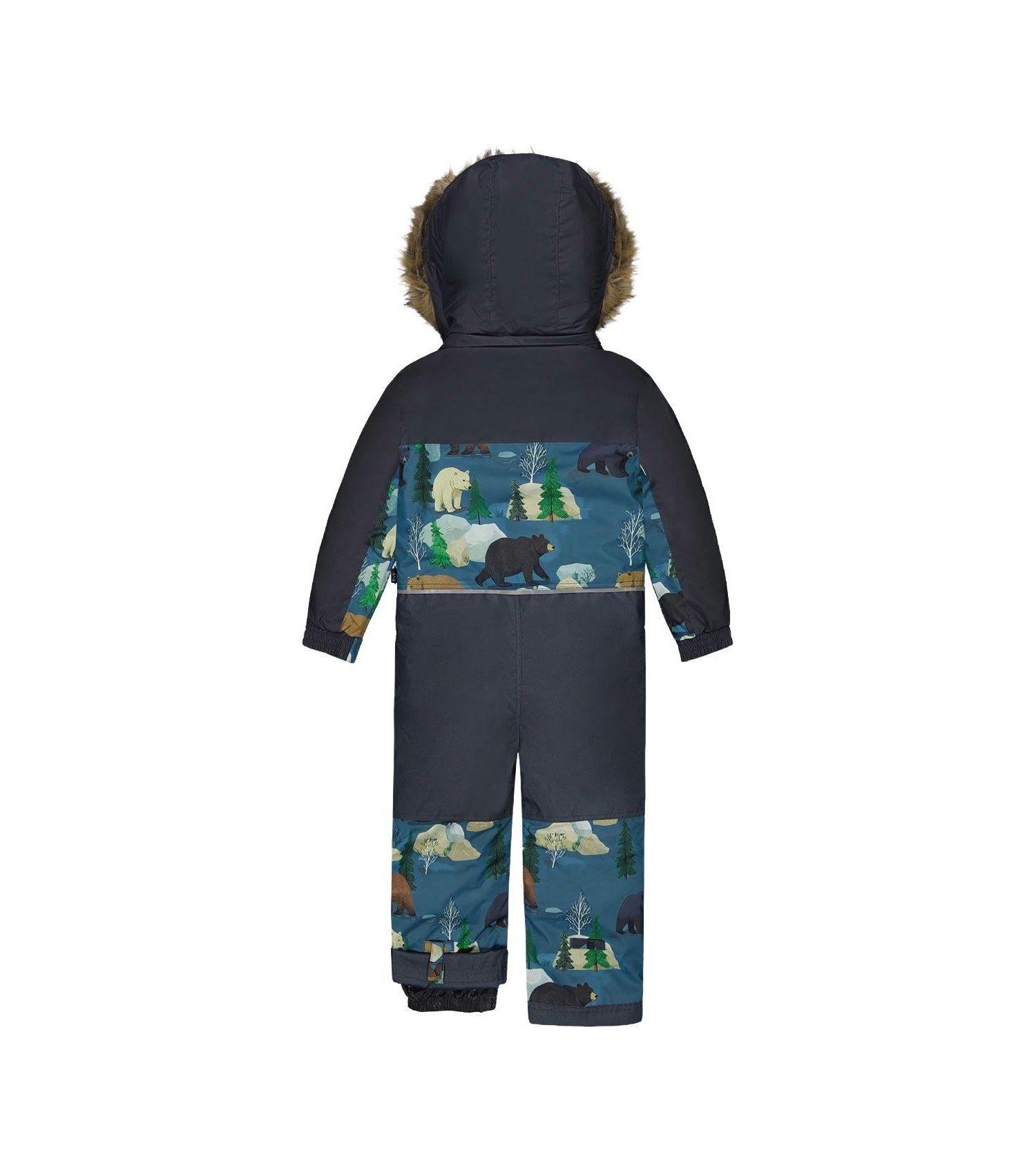 Little and Big Boy ( 6 TO 8 ) One Piece Discover Snowsuit Bear Print