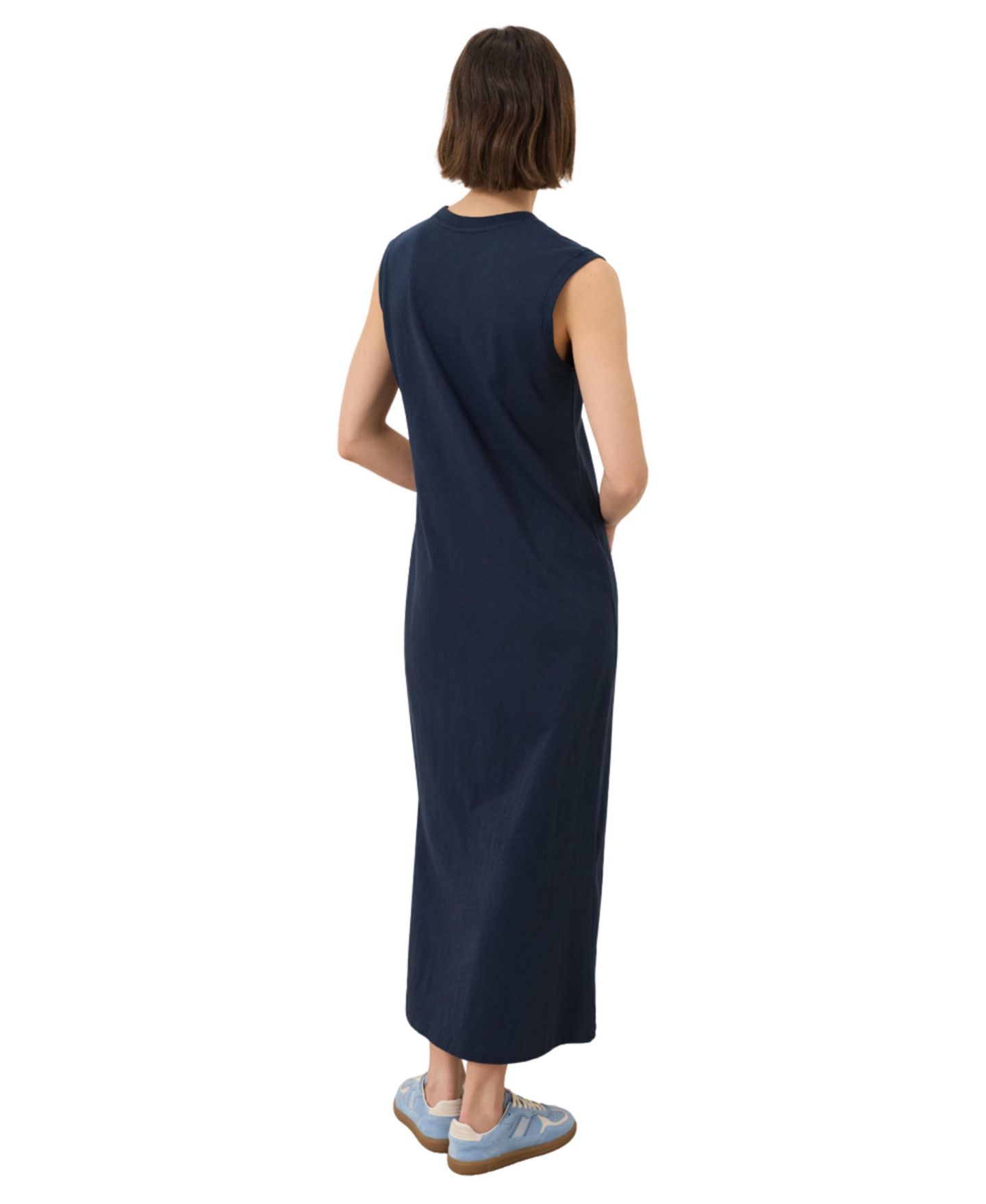 Женское платье Pact Cotton Soft-Slub Essential Easy Muscle Tee Maxi, цвет: Тёмно-синий — фото 2