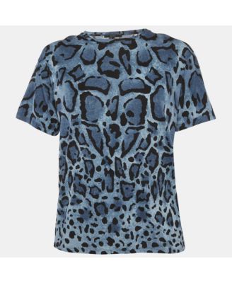 Women's Leopard-Print Short-Sleeve Crewneck T-Shirt