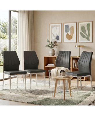 Dining Chairs - Ergonomic PU Backrest