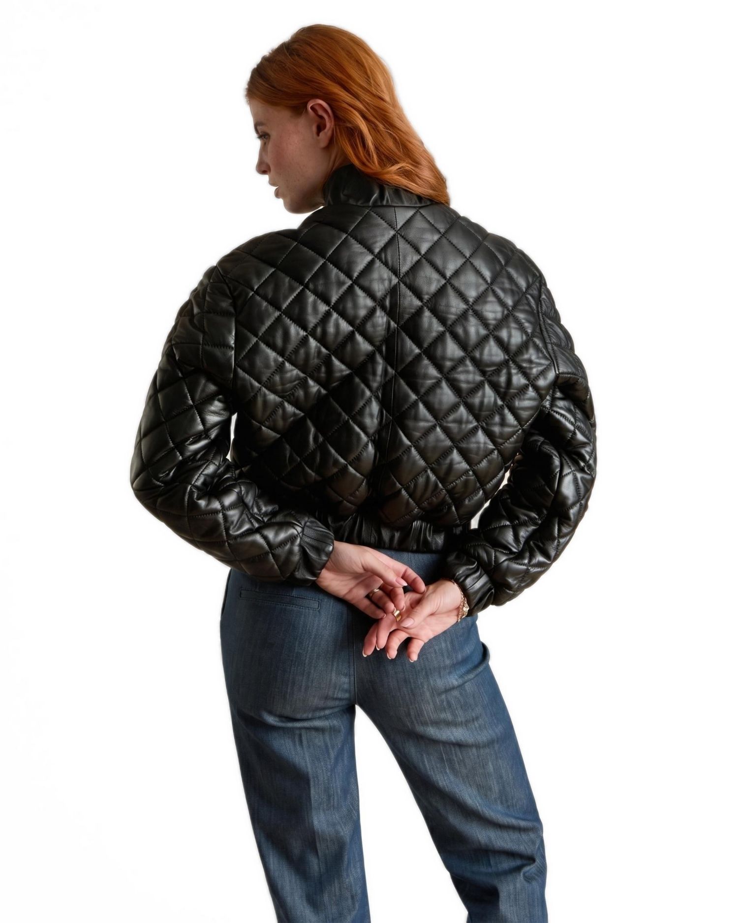 Women's Aveline Quilted Leather Jacket