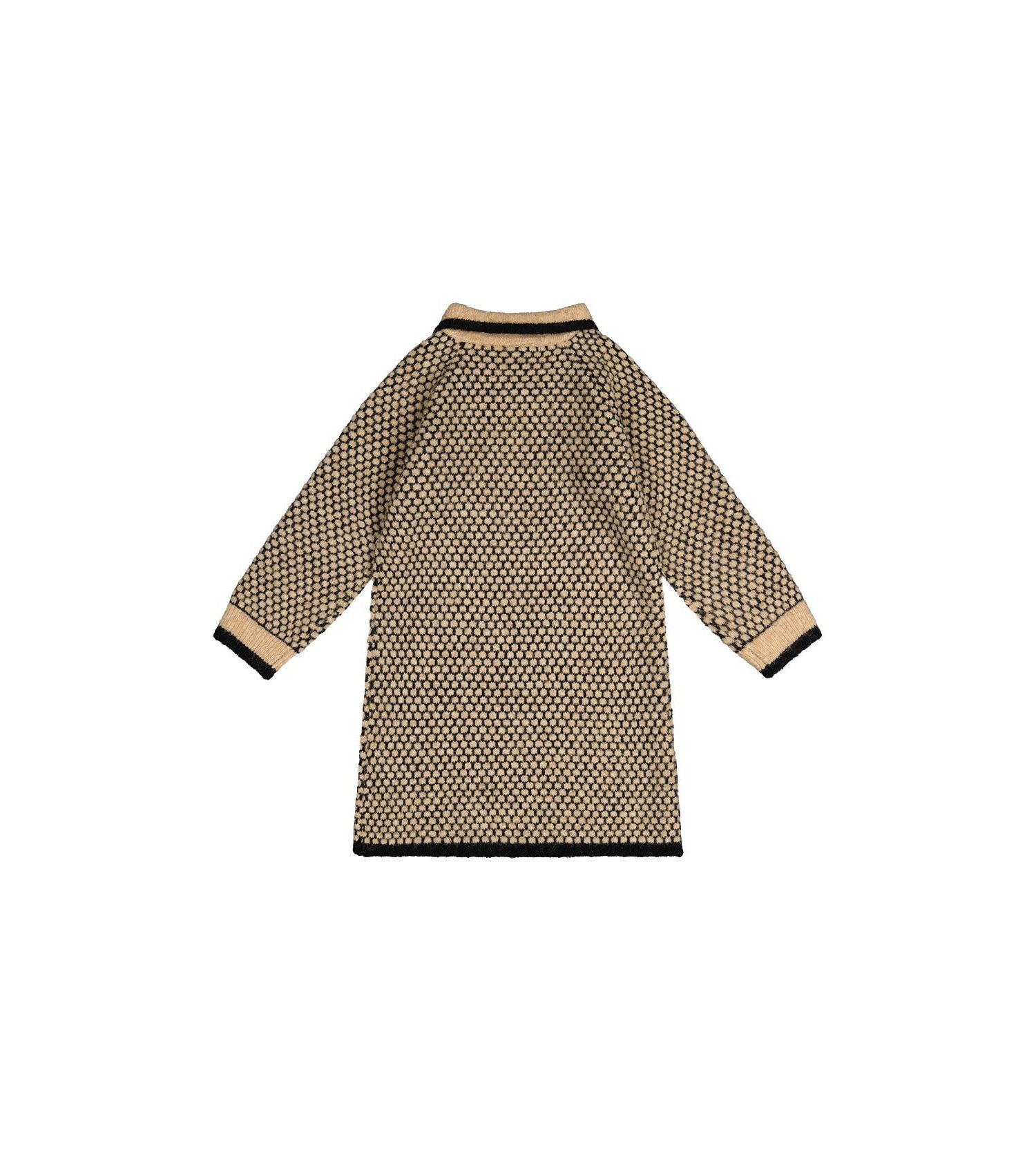 Little Girls 6-14 Knit Dress with Collar