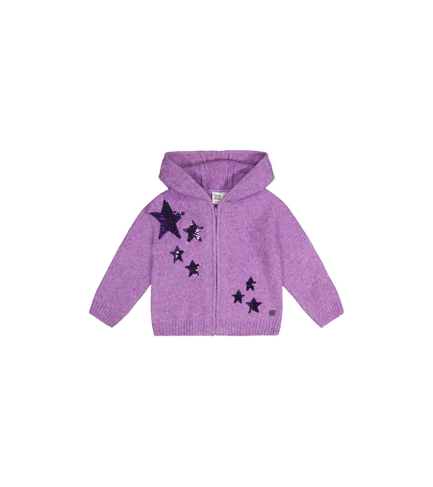 Little Girls (6-12) Hooded Knitted Cardigan