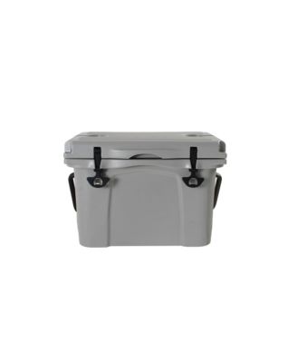 25QT Portable Insulated Hard Cooler, 5-7 Day Ice Retention with Bottle Opener, Cup Holder and Ruler