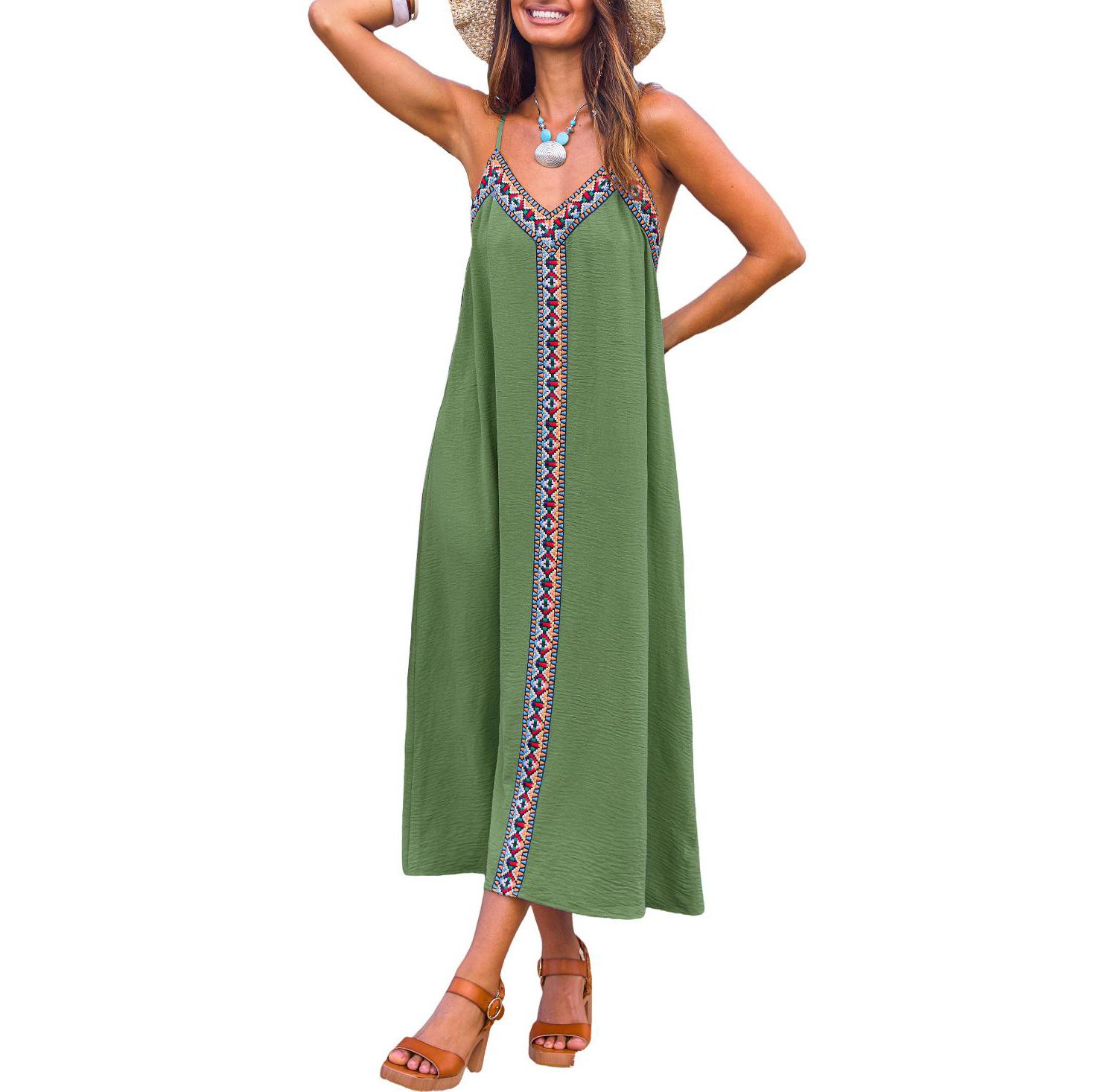 Women's Let It Slide Blue Maxi Beach Dress