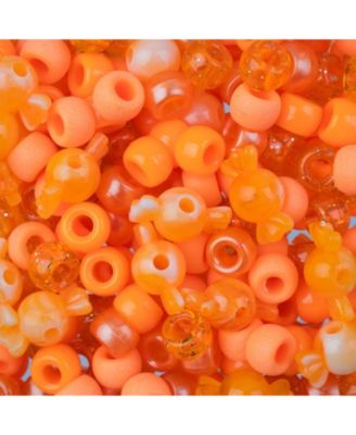6x9mm Mix Plastic Pony Beads, 120g