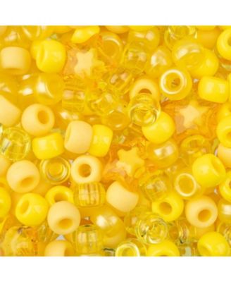 6x9mm Mix Plastic Pony Beads, 120g