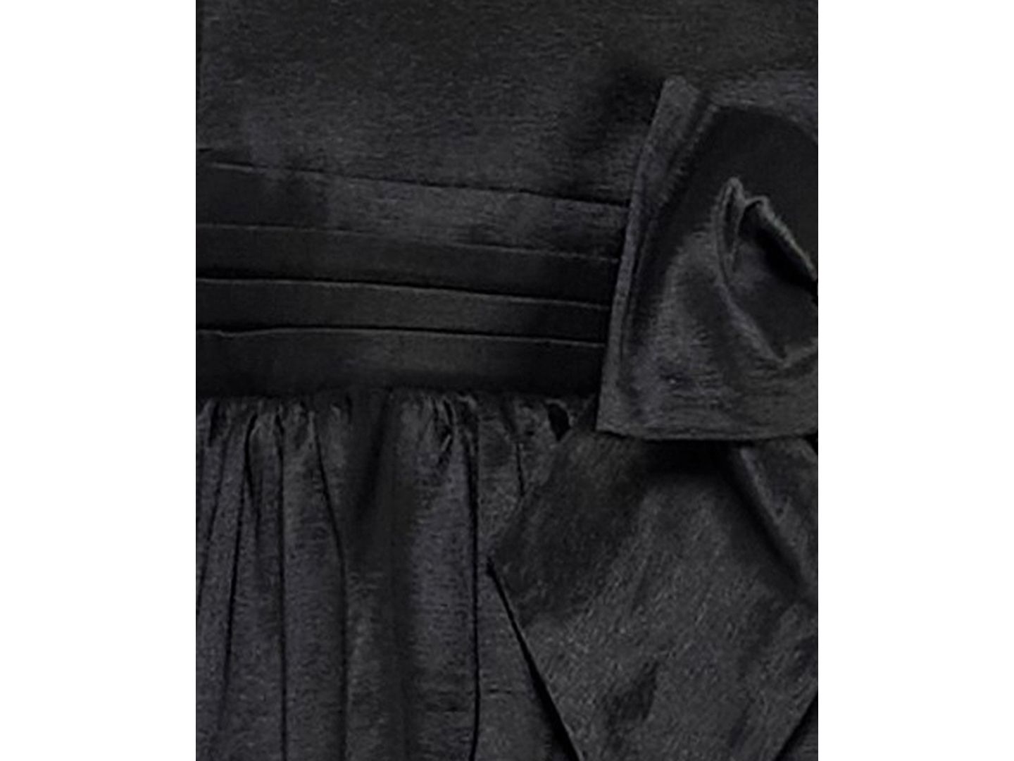 Женское платье Alex & Sophia Juniors' Strapless Tiered Satin, цвет: Чёрный — фото 6