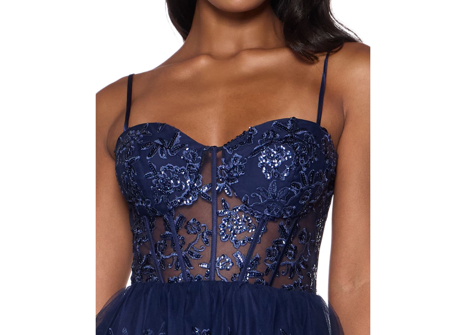 Juniors' Embellished Short Fit & Flare Dress