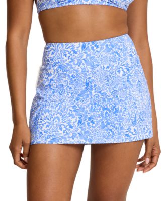 Women's High-Waist Pull-On Full-Bottom-Coverage Skort