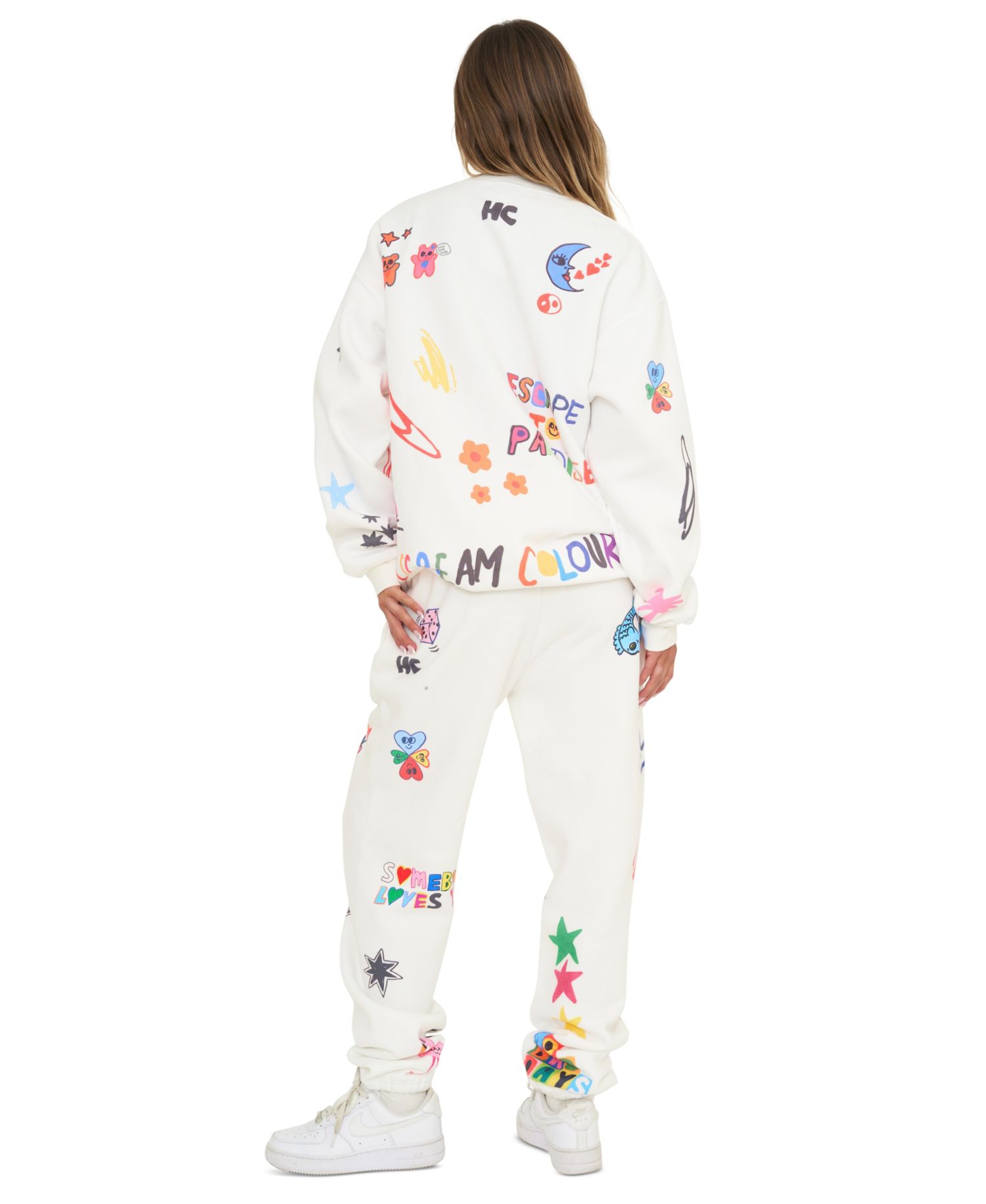 Juniors' Somebody Loves You Pull-On Jogger Pants