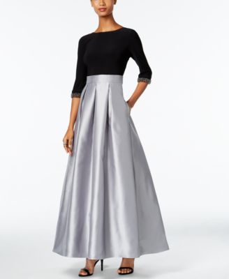 SL Fashions - Embellished Pleated Ball Gown