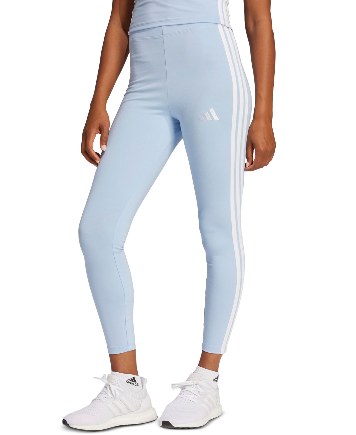 Plus Size Essentials 3-Stripes Cotton Leggings