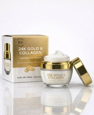 24K Gold and Collagen Firming Eye Cream - Luxury Korean Skincare Lifting and Anti-Aging Eye Treatment