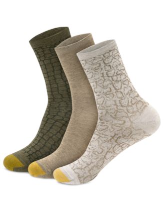 Women's Convertible Short Crew Socks, 3-Pack