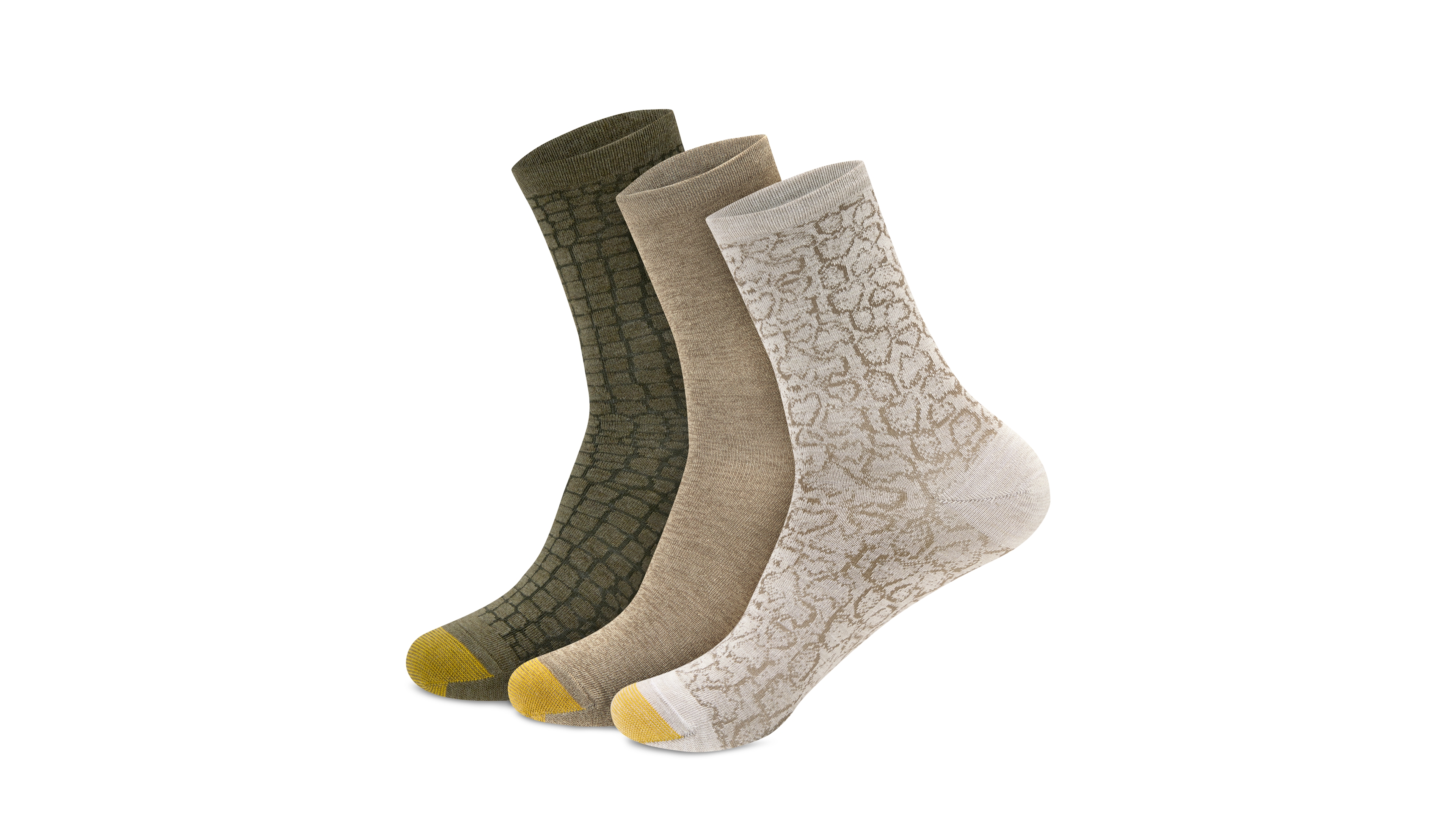 Gold Toe Women's Classic Convertible Short Crew Socks, 3-Pack