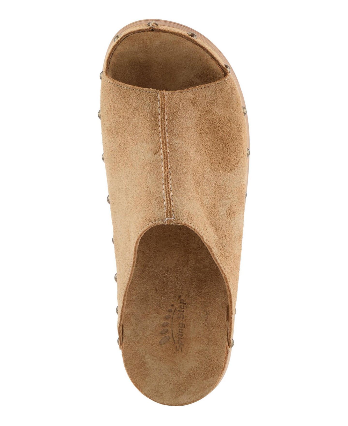 Женские сандалии Spring Step Emberlyn Wedge Soft Suede with Upper, цвет: Бежевый замшевый — фото 3