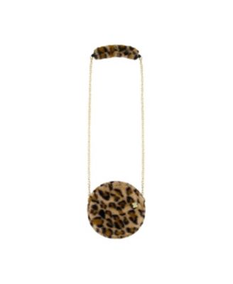 Little and Big Girl Faux Fur Shoulder Bag Leopard Print