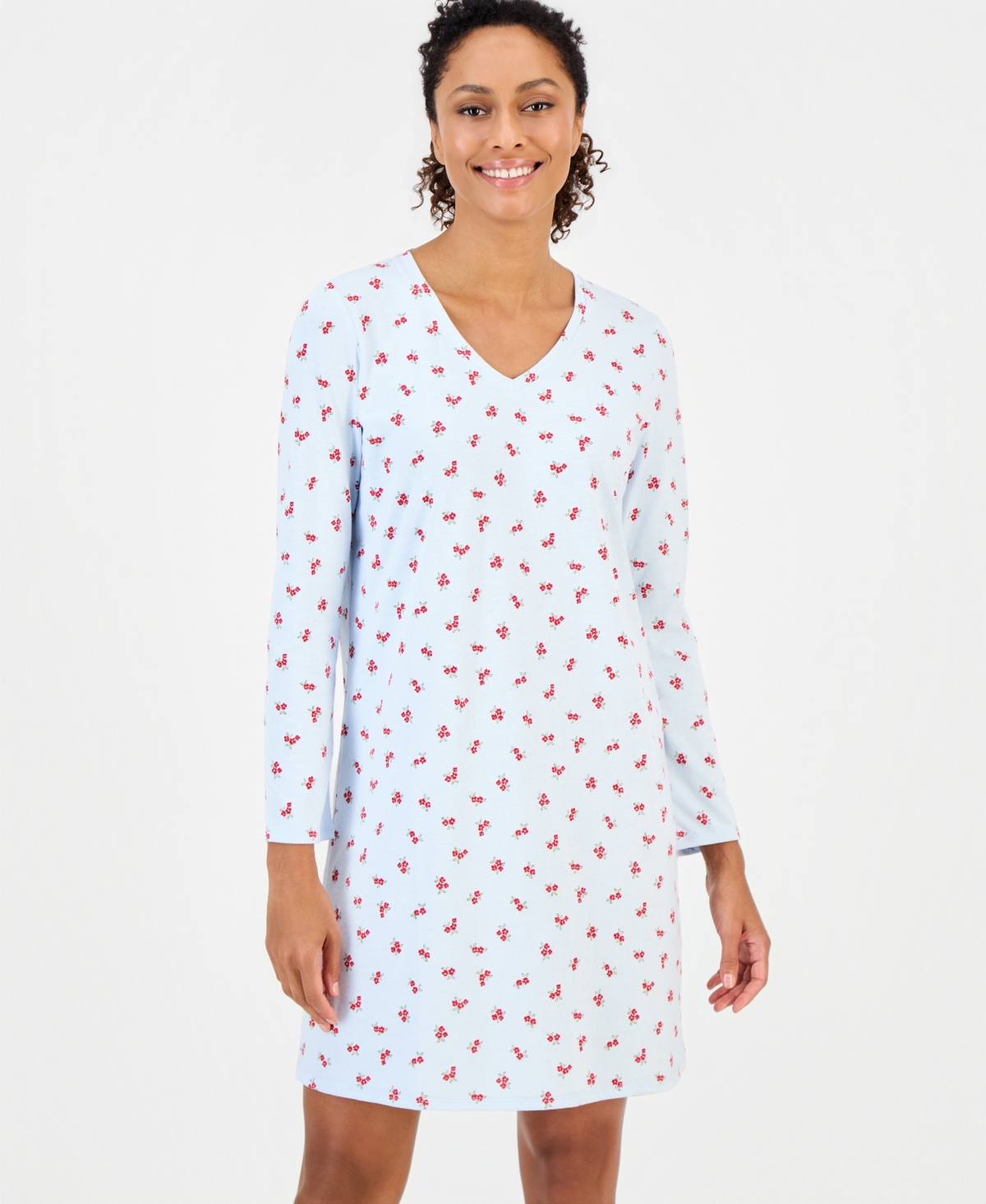 Charter Club Women's Printed Jersey Sleepshirt