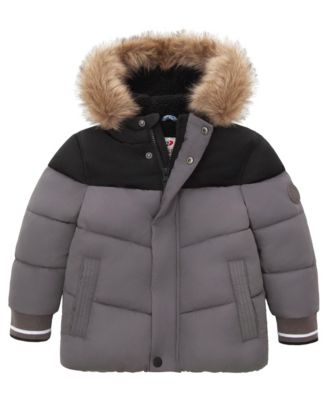 Toddler Boys (2T-5T) Fleece Lined Puffer Jacket Coat