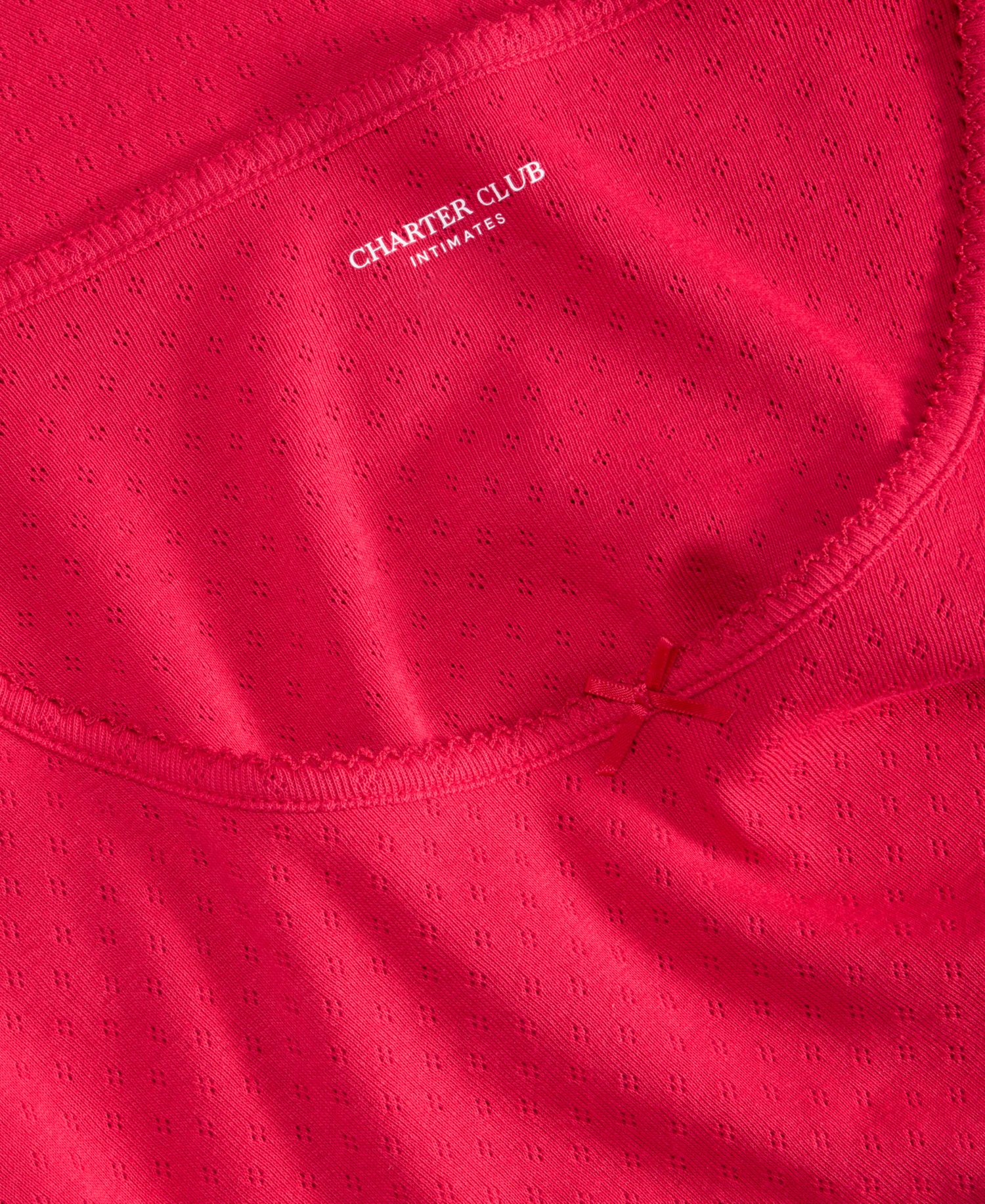Women's Long Sleeve Pointelle Top
