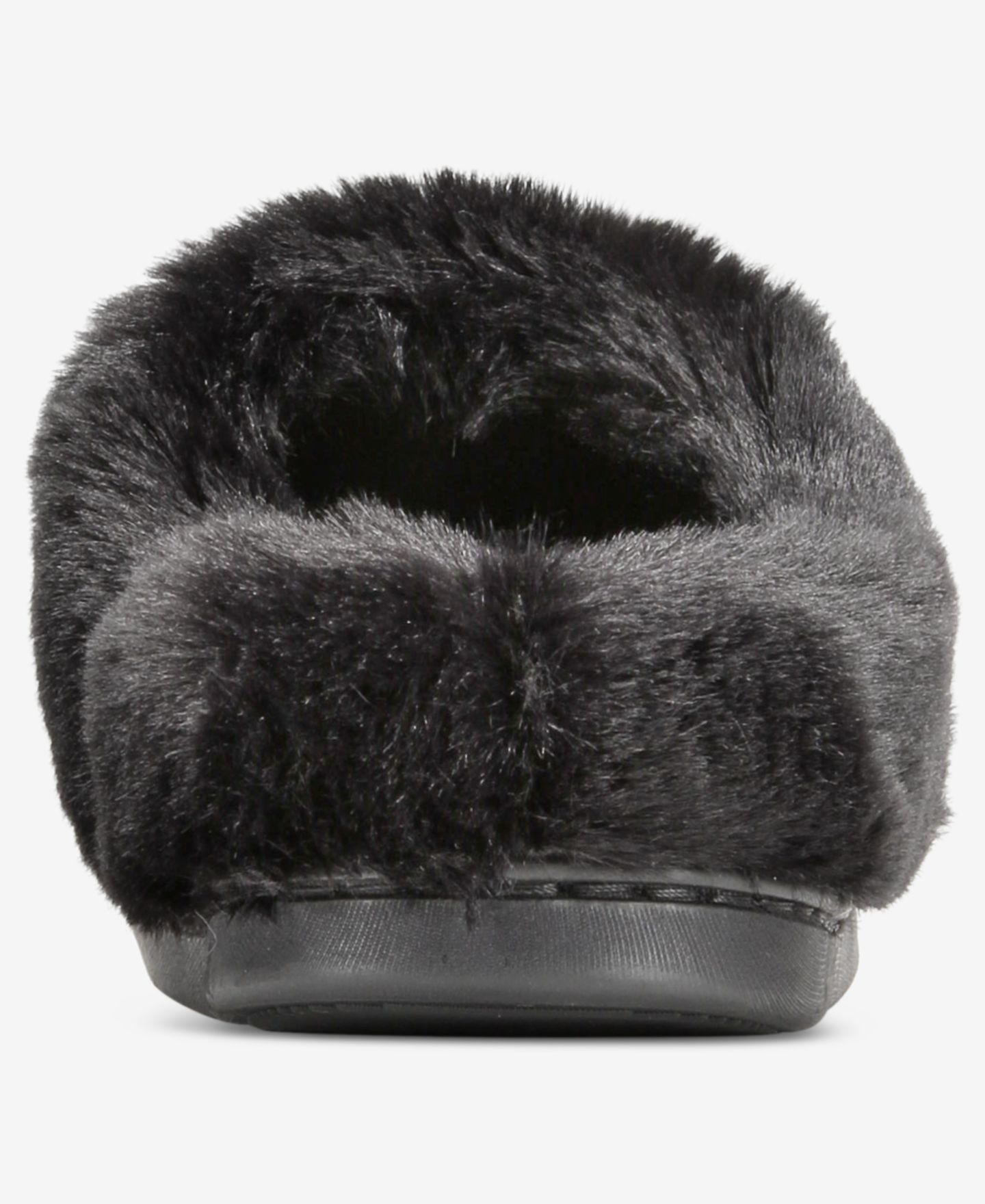 Женские тапочки Charter Club Faux Fur Lined Slipper, цвет: Чёрный — фото 4