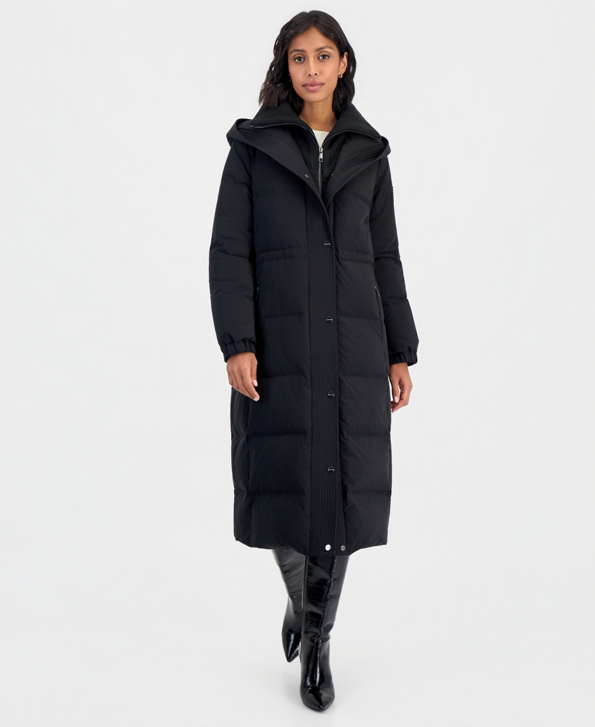 Calvin Klein Women's Hooded Down Maxi Puffer Coat