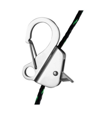 Stainless Steel Boat Anchor Hook, Knotless Slide Anchor with Quick Release for 3/8 to 5/8 in Rope, Holds 3700 lb