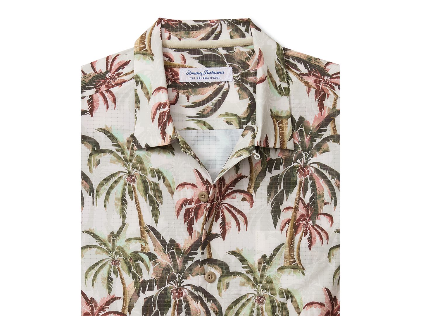 Мужская рубашка Tommy Bahama Engineered Print Woven, цвет: Бледный нефритовый — фото 8