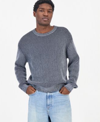 Men's Ribbed-Knit Crewneck Sweater