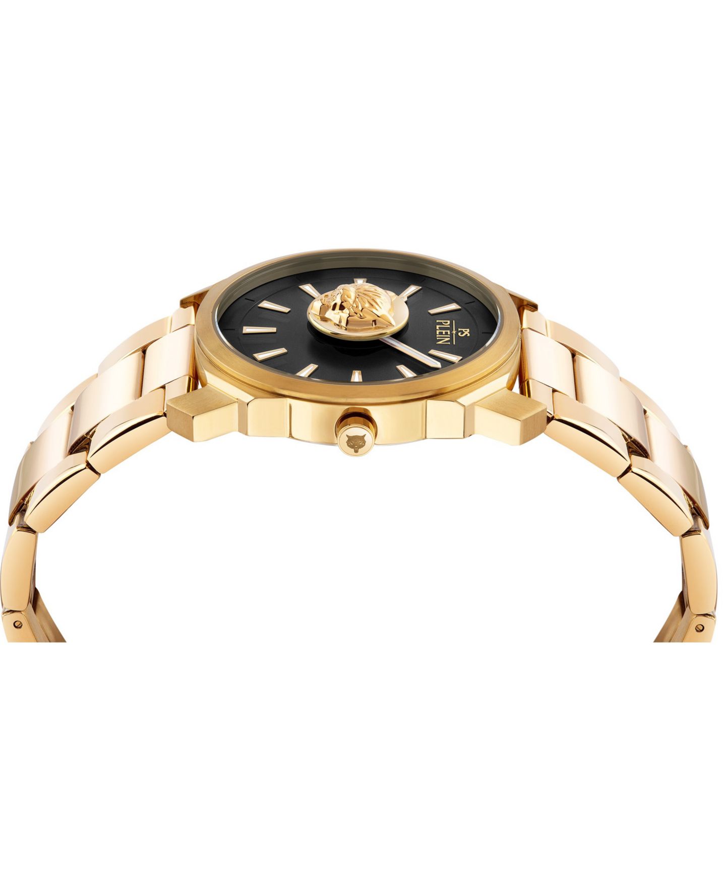 Мужские часы Plein Sport Dynamite Quartz Round IP Yellow Gold Case 40mm — фото 3