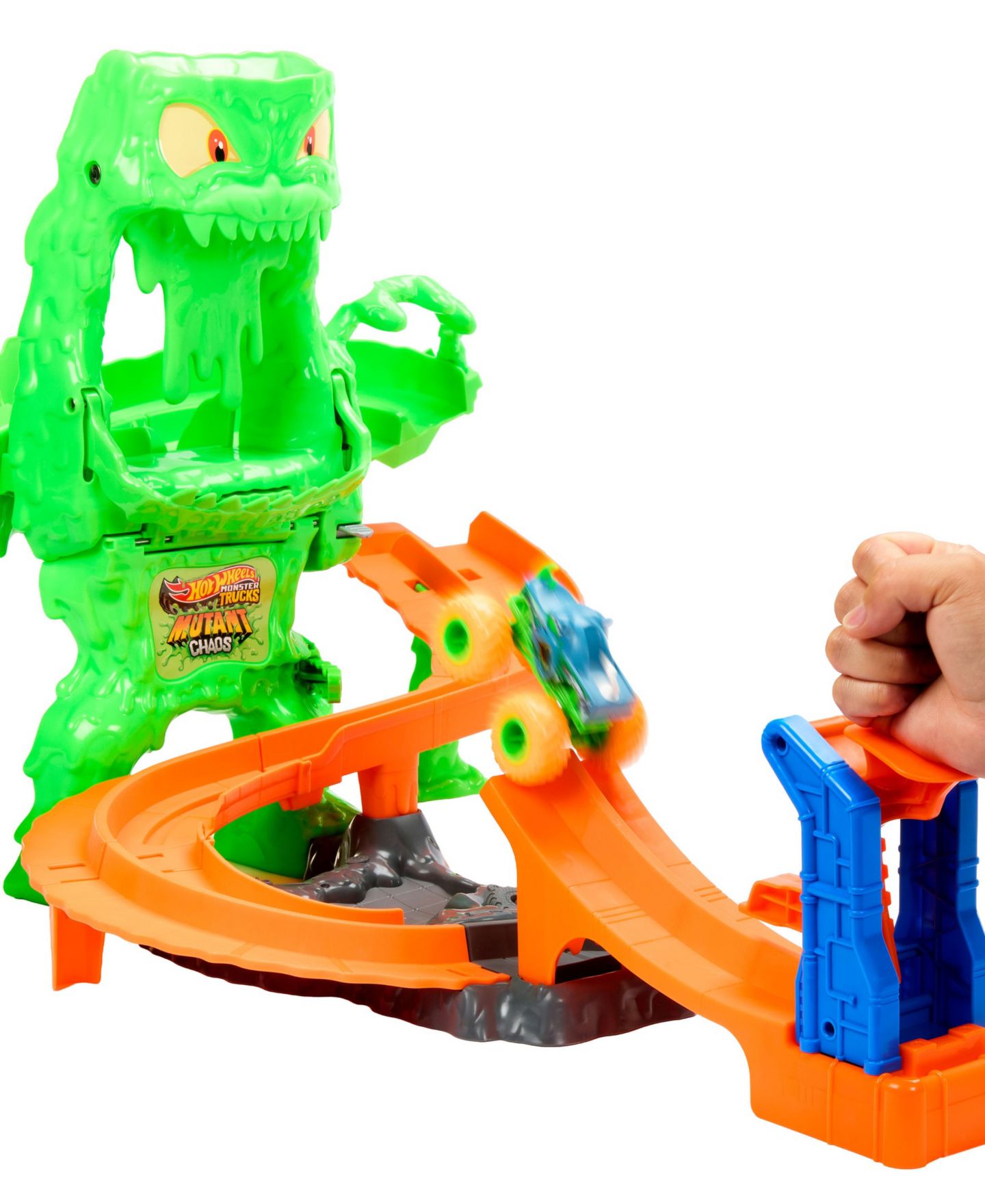 Игровой набор Hot Wheels Mutant Monster Takedown со слаймом, масштаб 1:64 — фото 2