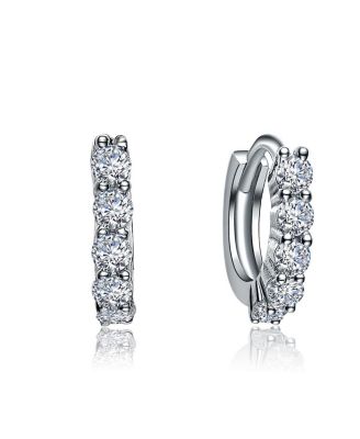 Dainty 13MM Sparkling CZ Extra Mini Huggie Hoop Earrings
