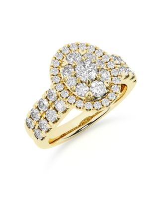 Diamond Cluster Ring (2 ct. t.w.) in 14k White, Yellow or Rose Gold