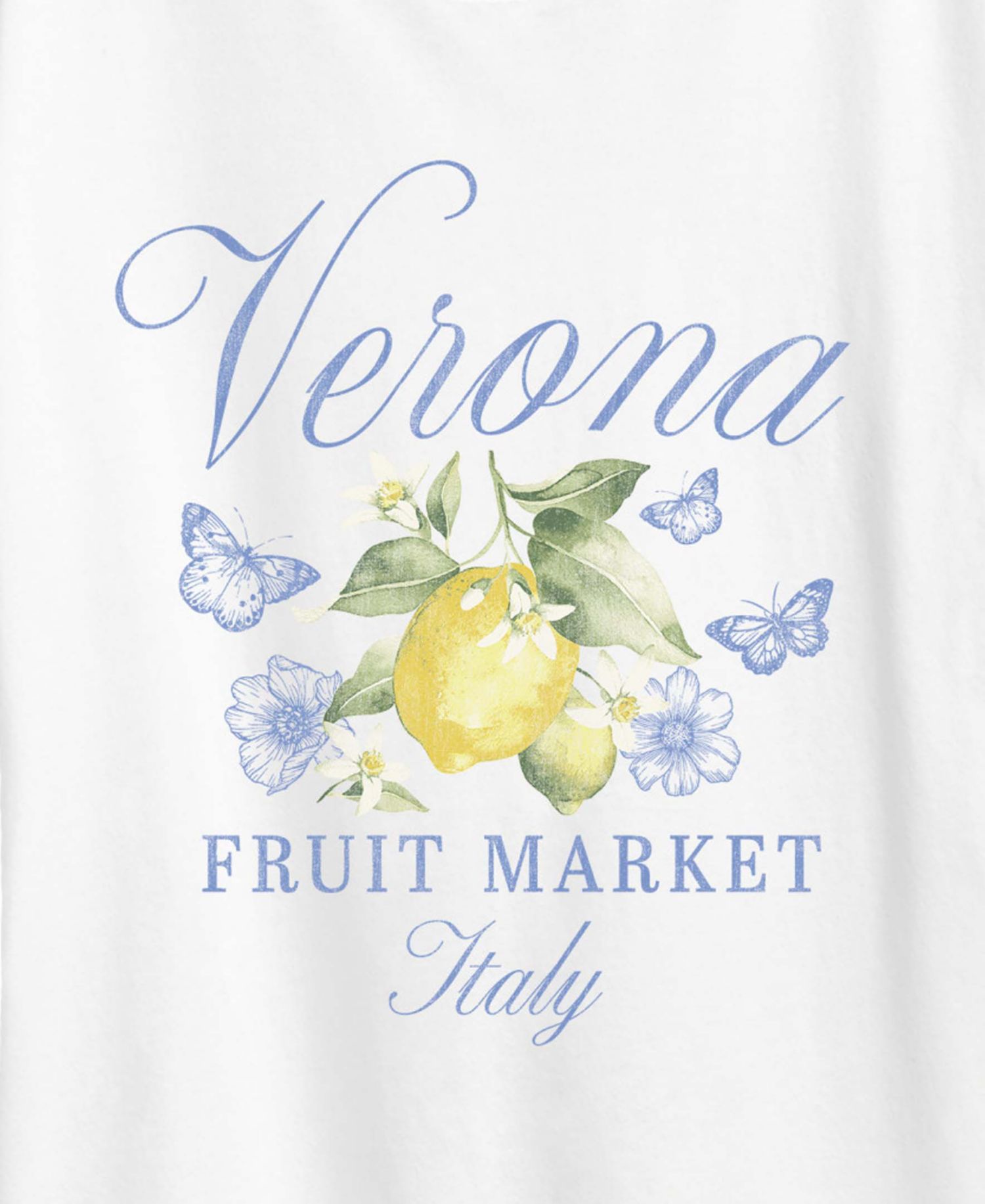 Plus Size Short-Sleeve Graphic Verona Italy Lemons Tee