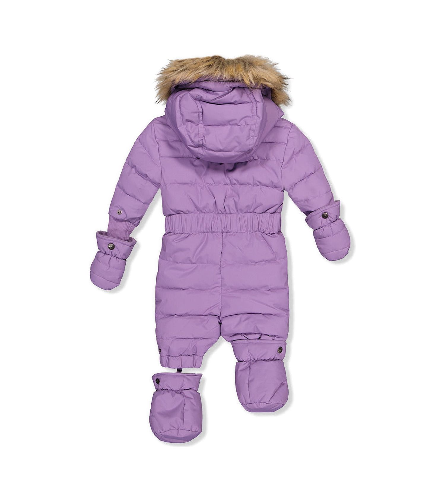 Baby Girls 6M TO 24M Original One Piece Puffy Snowsuit with Removable Mittens and Boots
