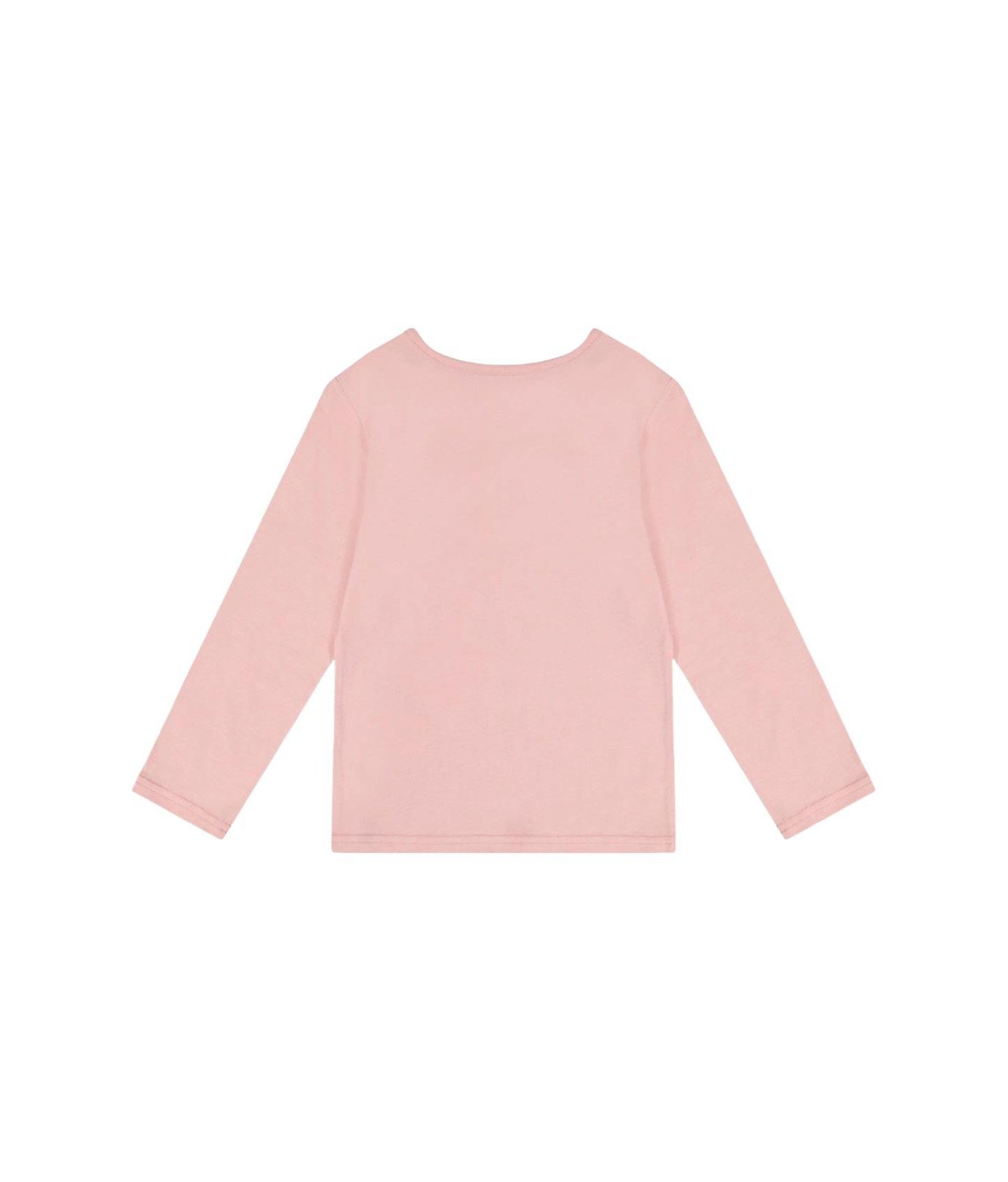 Футболка Deux par Deux Long Sleeve Organic Cotton T-Shirt для девочек-малышей, цвет: Бледный пыльный розовый — фото 6