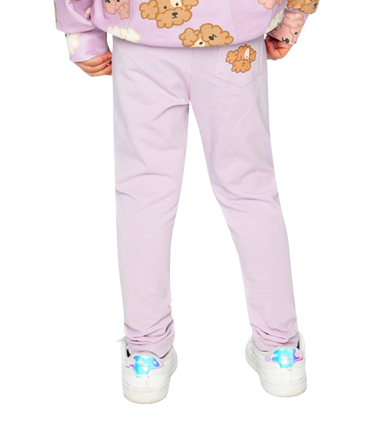 Леггинсы Deux par Deux Cotton Leggings Lavender для девочек, цвет: Лавандовый — фото 4