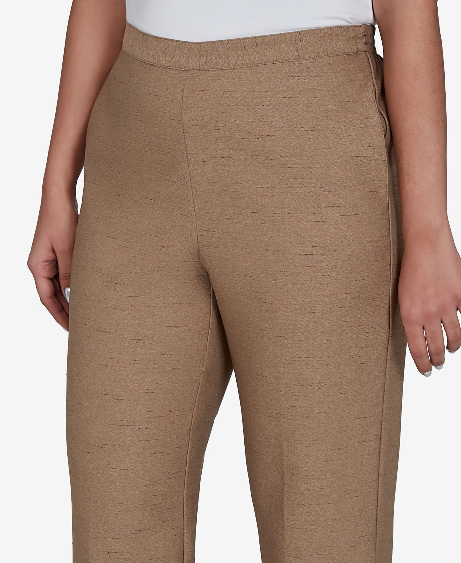 Petite Union Square Pull-On Straight Leg Pants